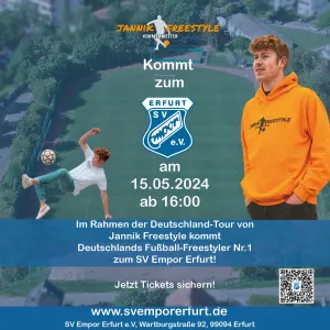 Jannik Freestyle kommt zum SV Empor Erfurt!